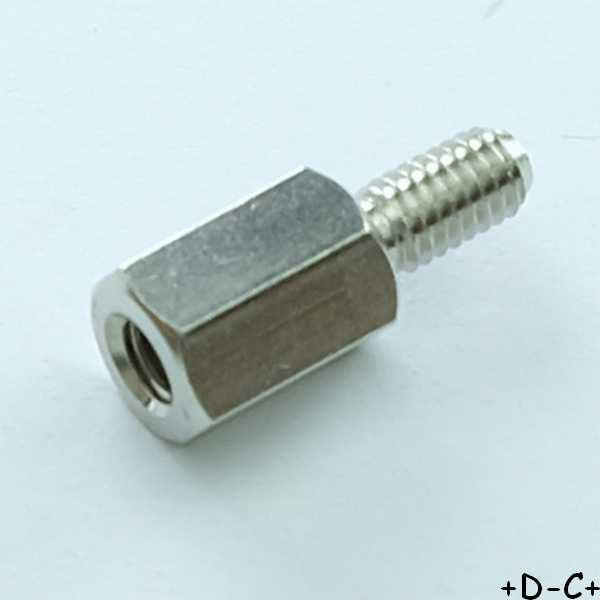 Entretoise 10mm M4 femelle mâle métal hexagonal