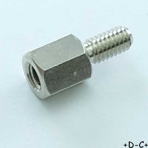 Entretoise 8mm M4 femelle mâle métal hexagonal