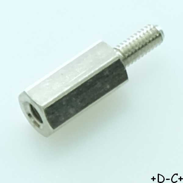 Entretoise 10mm M2.5 femelle mâle métal hexagonal