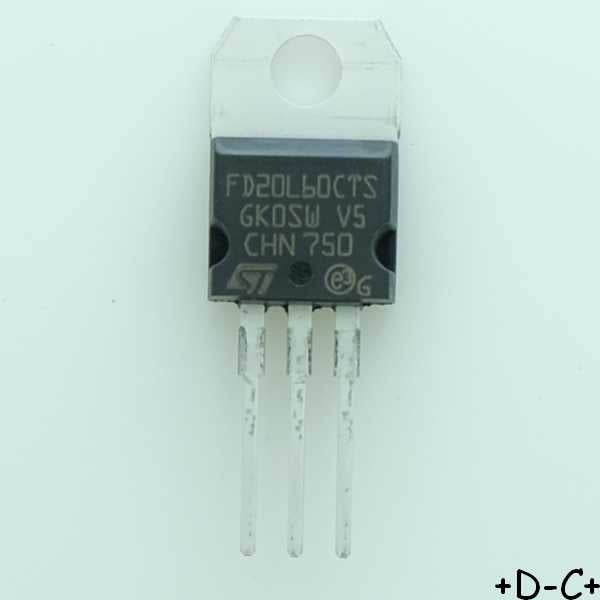 FERD20L60CTS Diode Si 60V 20A TO-220AB STM
