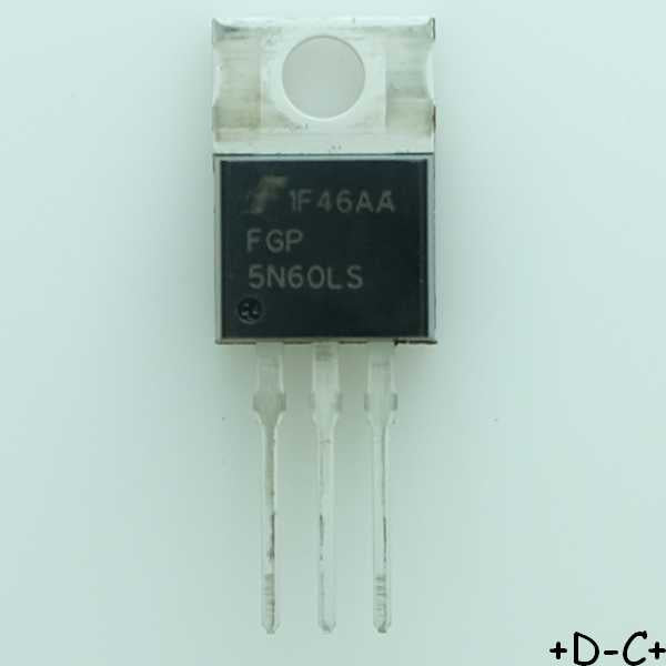 FGP5N60LS Transistor IGBT N-CH 600V 10A 83W TO-220 Fairchild RoHS