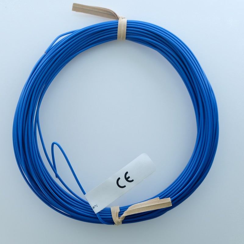 Fil de cuivre tressé isolé 1x0.14mm² 10m bleu - Distri-Compo