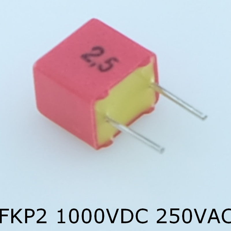 Condensateur FKP2 2.2nF 1000VDC 250VAC pas 5mm