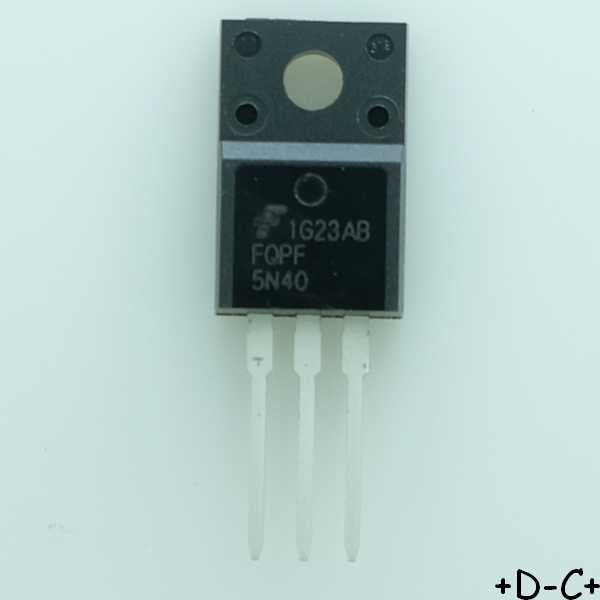 FQPF5N40 Transistor MOSFET N-CH 400V 3A TO-220FP ONS RoHS