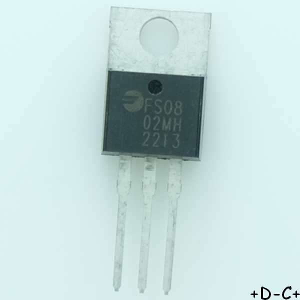 FS0802MH Thyristor 8A 600V SCR TO-220 Fagor RoHS