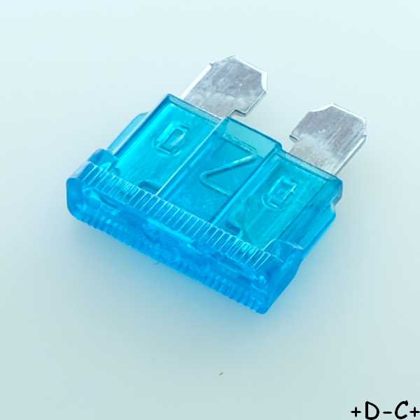 Fusible 15A auto standard 19mm