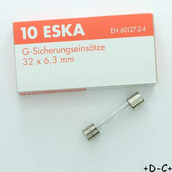 Fusible 12.50A verre rapide 6.3x32mm 60V (boite de 10)
