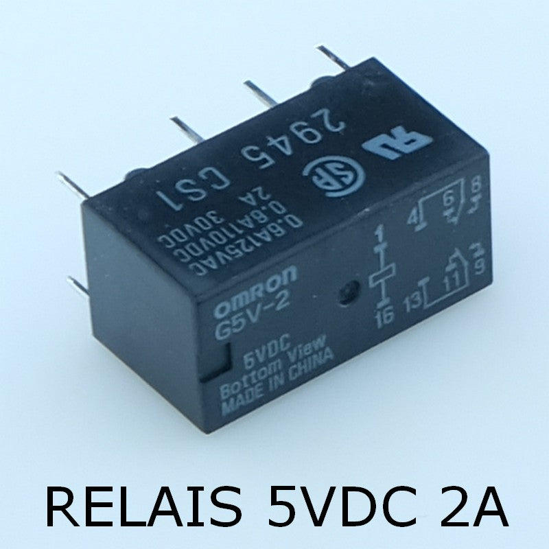 G5V-2 5VDC Relais signalisation 5VDC 2A 50ohms Omron