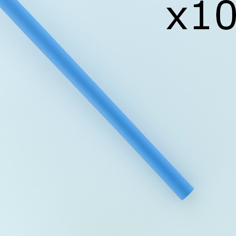 Gaine thermorétractable 3.2mm bleu 2:1 polyoléfine 10cm 600V 125° (lot de 10)