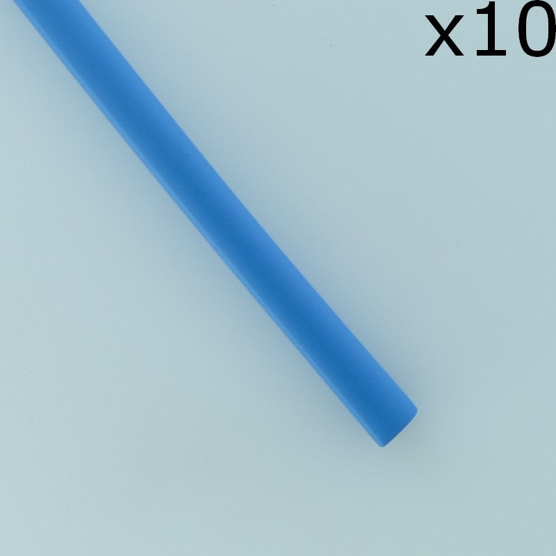 Gaine thermorétractable 4.8mm bleu 2:1 polyoléfine 10cm 600V 125° (lot de 10)