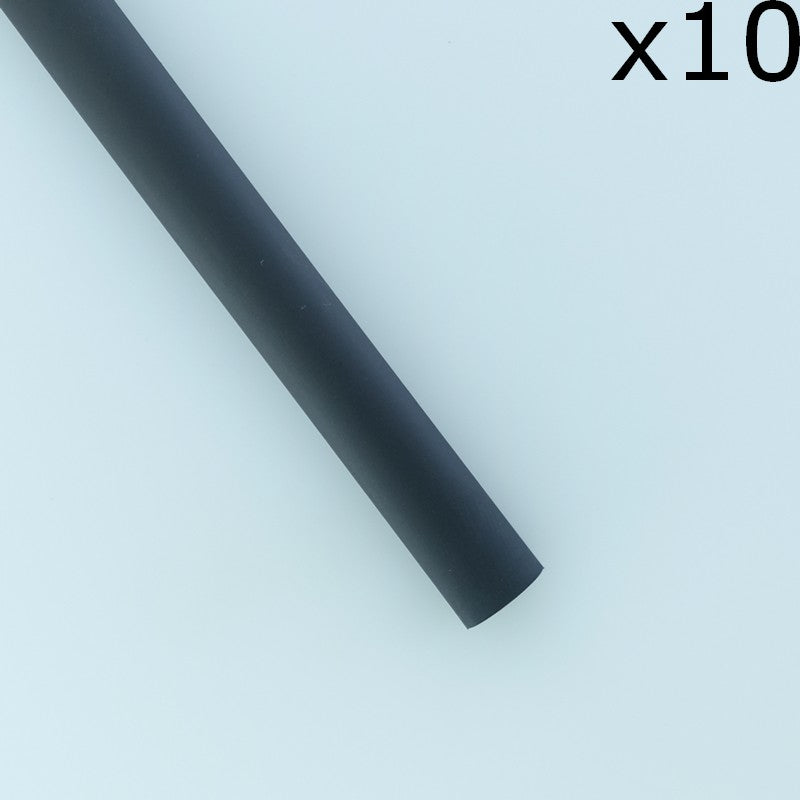 Gaine thermorétractable 6.4mm noire 2:1 polyoléfine 10cm 600V 125° (lot de 10)