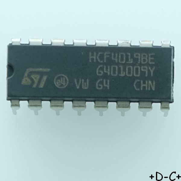 HCF4019BEY AND OR Gate 4-Element 2-IN DIP-16 STM RoHS