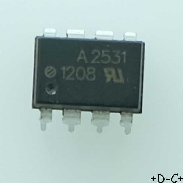 HCPL2531 Optocoupleur DIP-8