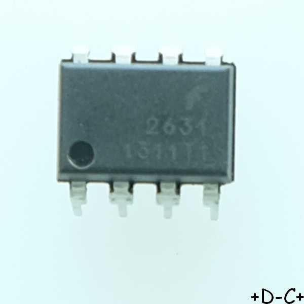 HCPL2631 Optocoupleur 2 channel 2.5KV DIP-8 Fairchild RoHS