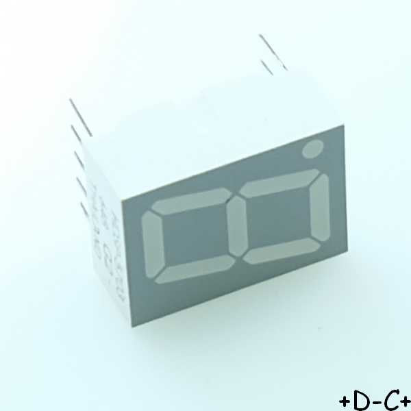 HDSP-5703 Afficheur LED 7 segments Jaune 14.22mm - Distri-Compo