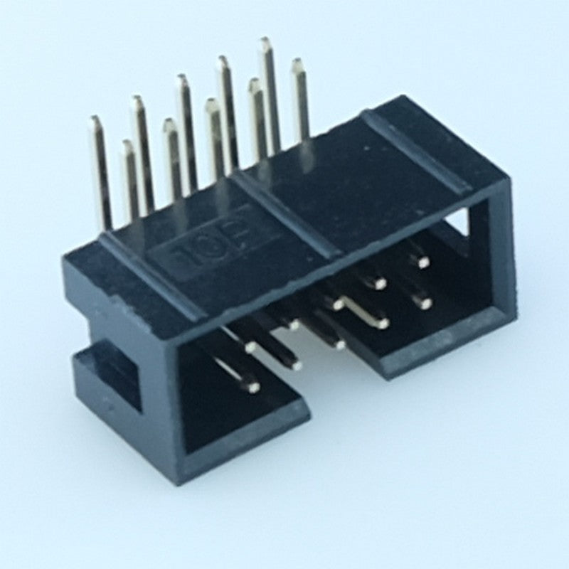 Connecteur HE10 10 points mâle coudé 2.54mm