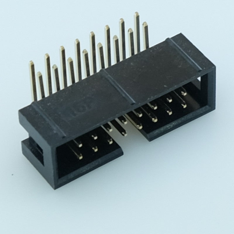 Connecteur HE10 16 points mâle coudé 2.54mm