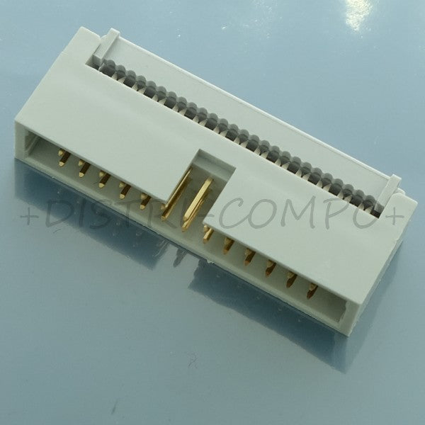 Connecteur HE10 26 points mâle à sertir câble plat 2.54mm