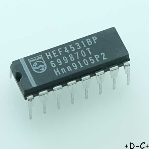 4531 CMOS comparateur parit‚ 12 bits DIP-16 Philips - Distri-Compo
