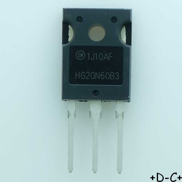 HGTG20N60B3 Transistor IGBT N-CH 600V 40A 165W TO-247 ONS RoHS