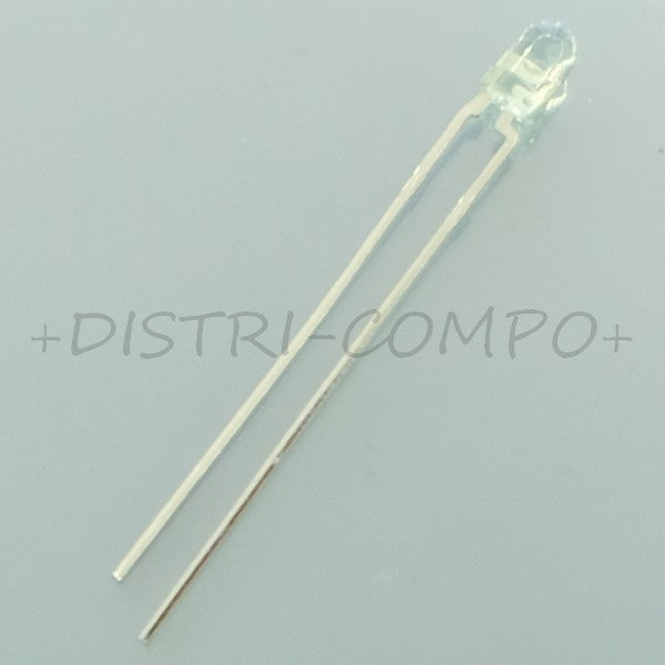 HLMP1540 Led transparente 3mm verte 565nm 45° 60mcd Everlight