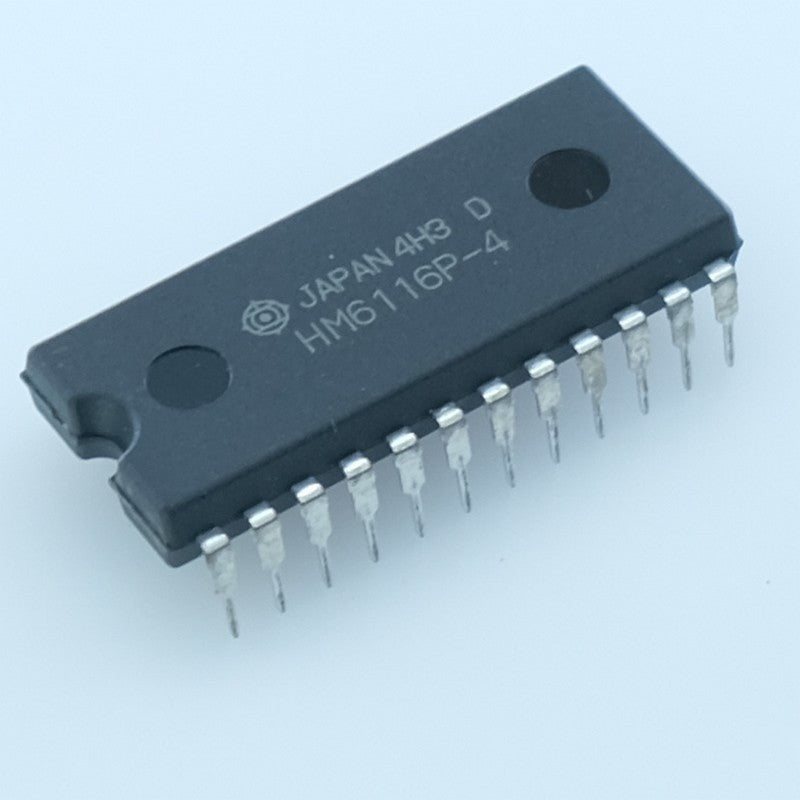 HM6116P-4 Mémoire SRAM CMOS statique 2K×8bits 5V 200ns DIP-24 Hitachi