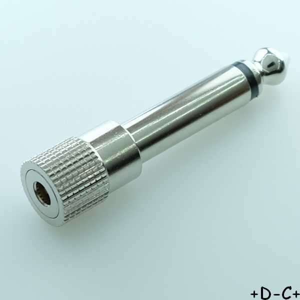 Adaptateur Jack 3.5mm femelle mono Jack 6.3mm mono metal IA-MM6335B Cui Devices