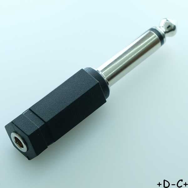 Adaptateur Jack 3.5mm mono femelle - Jack 6.3mm mono mâle IA-MM6335 Samesky