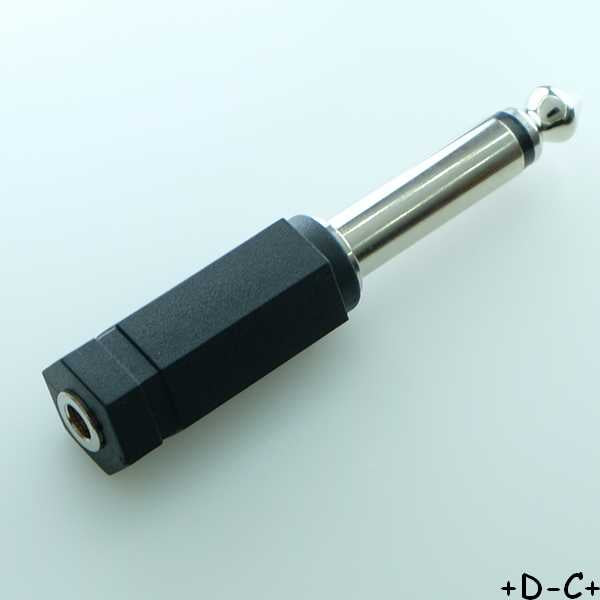 Adaptateur Jack 3.5mm stéréo femelle - Jack 6.3mm mono mâle IA-MS6335 Samesky