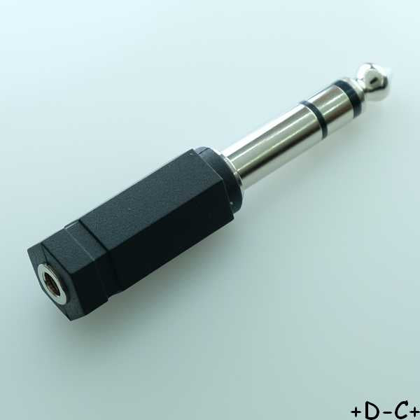 Adaptateur Jack 3.5mm stéréo femelle - Jack 6.3mm stéréo mâle IA-SS6335 Samesky