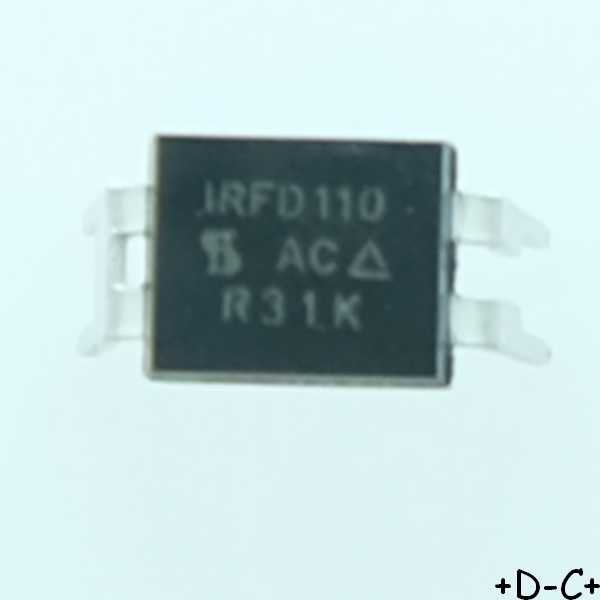 IRFD110PBF Transistor Mosfet NPN DIP-4 100V 1A Vishay RoHS