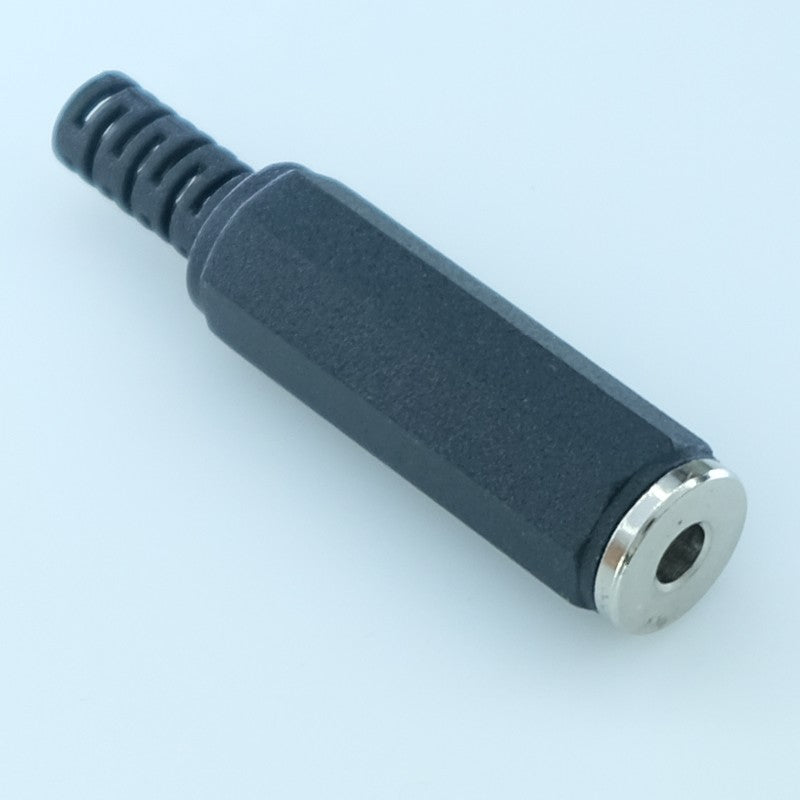 Fiche Jack 3.5mm stétéo femelle blindée plaqué or HQ