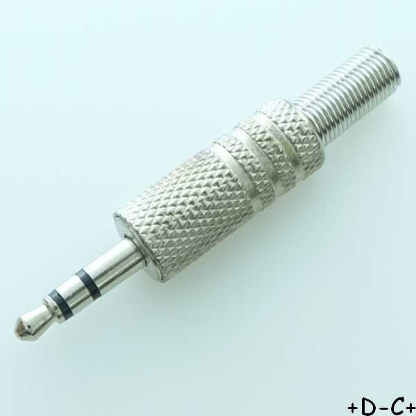 Fiche Jack 3.5mm Stéréo mâle à souder métal 1800 Adafruit