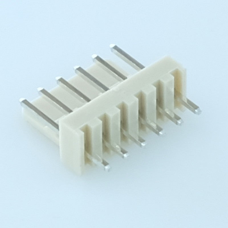 Embase 6 contacts mâle droite type KK 2.54mm