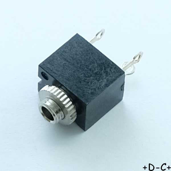 Embase Jack femelle 2.5mm cosses à souder KLB1 Lumberg