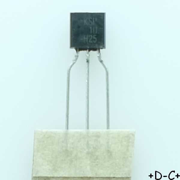 KSP10TA Transistor RF BJT NPN 25V 350mW TO-92 ONS RoHS