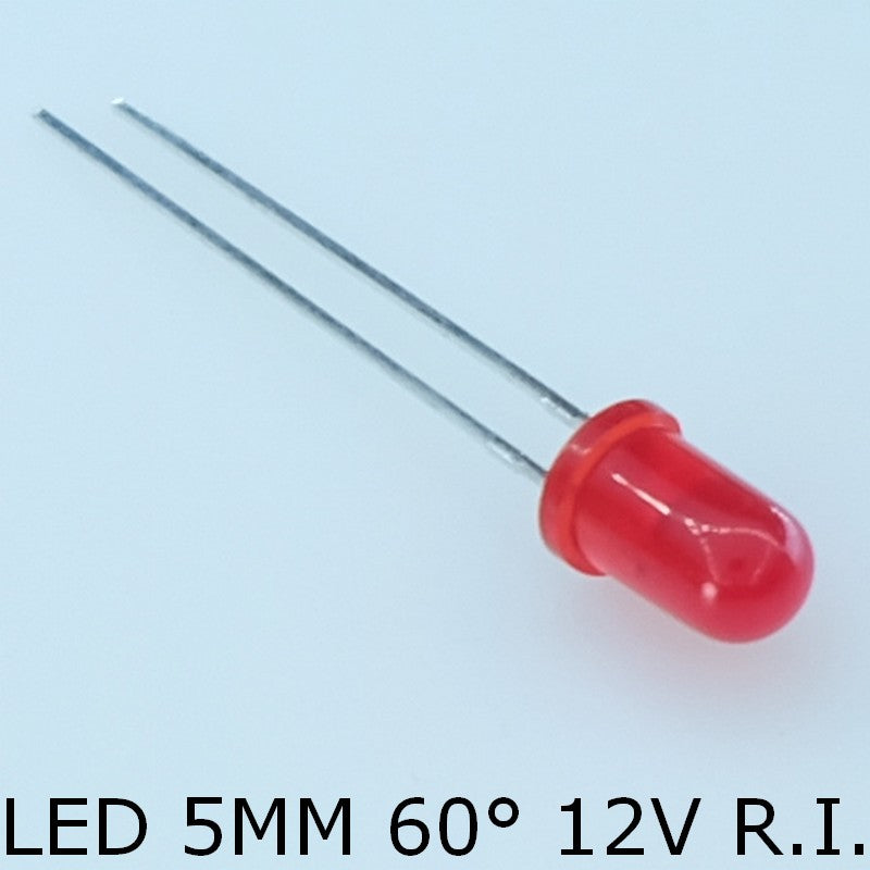 Led rouge 5mm 8.5mA 627nm 60° 30mcd L-53ID 12V R.I. Kingbright