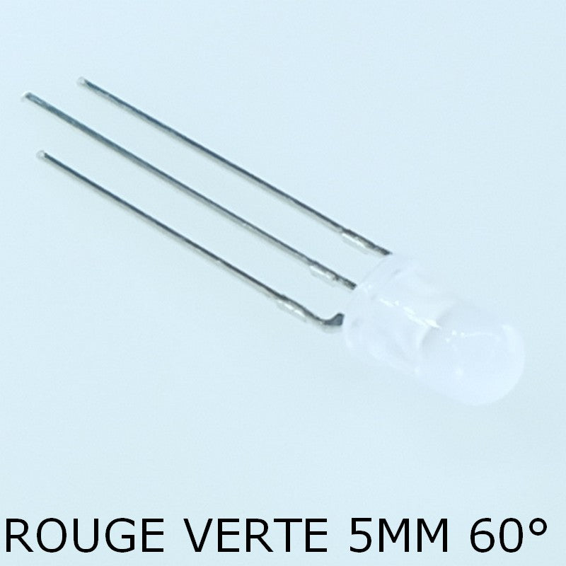 L-59EGW Led bicolore rouge et verte 5mm 60° 625NM Kingbright