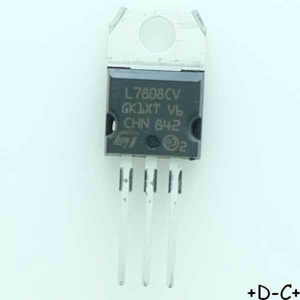 L7808CV-DG Régulateur +8V 1.5A dual gauge TO-220 STM RoHS