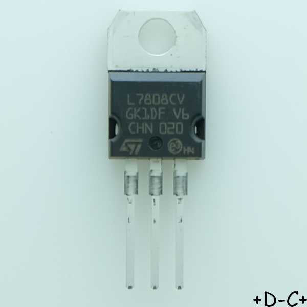 L7808CV Régulateur positif +8V 1.5A TO-220 STM