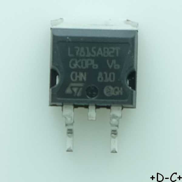 L7815ABD2T Régulateur de tension +15V 1.5A D2PACK STM RoHS