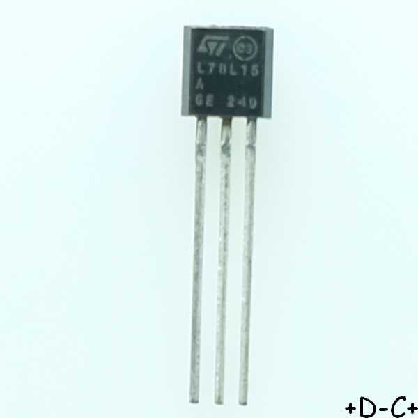 L78L15ACZ Régulateur postitif +15V 100mA TO-92 STM