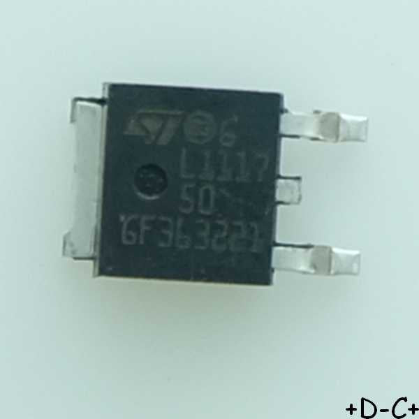 LD1117DT50 LDO Regulator +5V 1.3A DPAK STM RoHS