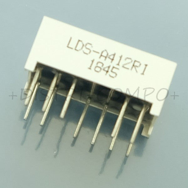 Afficheur Led 7 segment vert 1 DIGIT CA LDS-A412RI Lumex - Distri-Compo