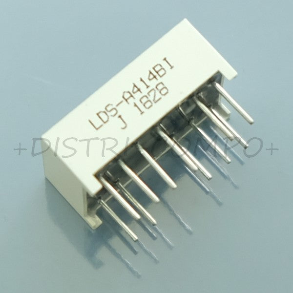 Afficheur LED 7 segments 1 DIGIT rouge CA LDS-A414BI Lumex - Distri-Compo