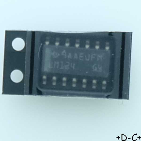 LM124DRG4 Operational amplifier Quad SO-14 Texas - Distri-Compo