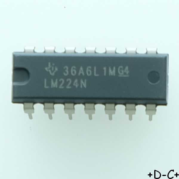LM224N Quadruple amplificateur OP DIP-14 Texas RoHS