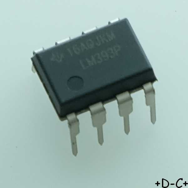LM393P Comparateur tension double DIP-8 Texas