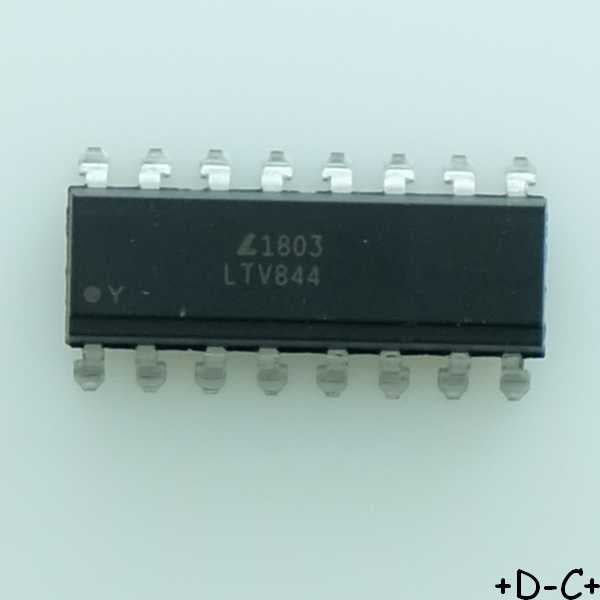 LTV844S Optocoupleur 4-Channel 5kV 35V SO-16 Liteon RoHS