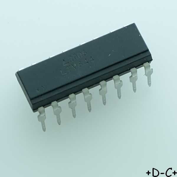 LTV844 Optocoupleur 4-Channel 5kV 35V DIP-16 Liteon RoHS